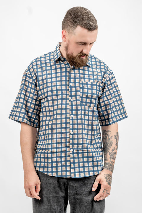MEN'S SHIRT - CHEQUERED BLUE