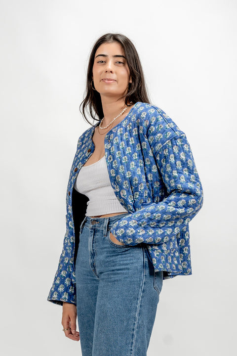 QUILTED REVERSIBLE COTTOM JACKET