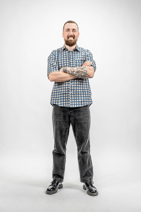 MEN'S SHIRT - CHEQUERED BLUE