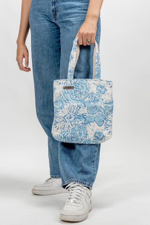 JIN BAG - BLUE FLORAL