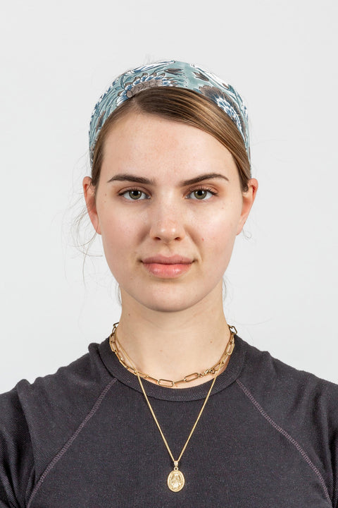 HEADBAND - BLUE FLORAL