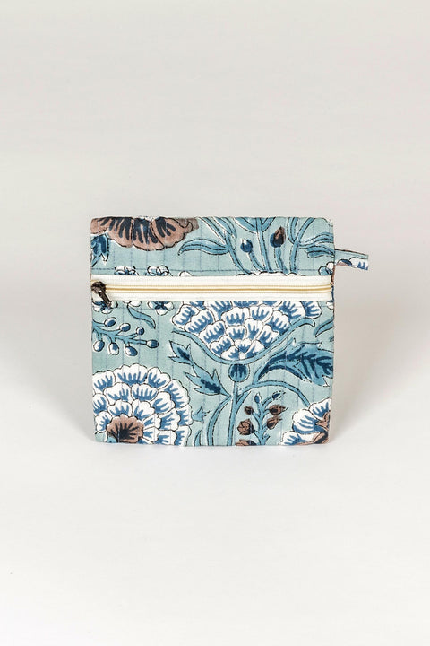 COIN PURSE - BLUE FLORAL