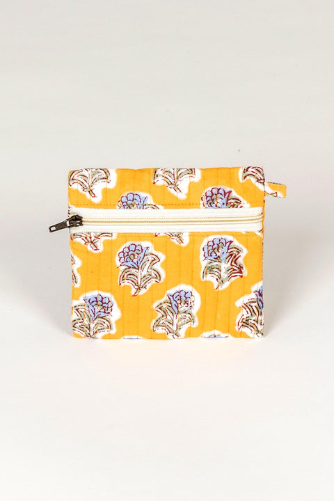 COIN PURSE - YELLOW FLORAL